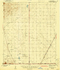 Newman New Mexico Historical topographic map, 1:62500 scale, 15 X 15 Minute, Year 1943