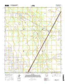 Newman New Mexico Current topographic map, 1:24000 scale, 7.5 X 7.5 Minute, Year 2017