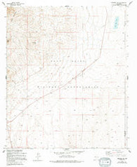 Newman NW New Mexico Historical topographic map, 1:24000 scale, 7.5 X 7.5 Minute, Year 1955