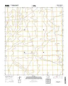 Newman NE New Mexico Historical topographic map, 1:24000 scale, 7.5 X 7.5 Minute, Year 2013