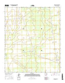Newman NE New Mexico Current topographic map, 1:24000 scale, 7.5 X 7.5 Minute, Year 2017