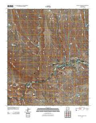Nichols Canyon New Mexico Historical topographic map, 1:24000 scale, 7.5 X 7.5 Minute, Year 2010