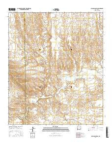 Nichols Canyon New Mexico Current topographic map, 1:24000 scale, 7.5 X 7.5 Minute, Year 2017