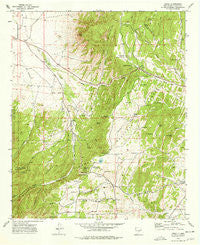 Nogal New Mexico Historical topographic map, 1:24000 scale, 7.5 X 7.5 Minute, Year 1973