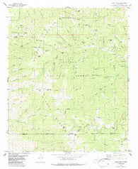Nogal Peak New Mexico Historical topographic map, 1:24000 scale, 7.5 X 7.5 Minute, Year 1982