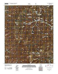 Nogal Peak New Mexico Historical topographic map, 1:24000 scale, 7.5 X 7.5 Minute, Year 2011