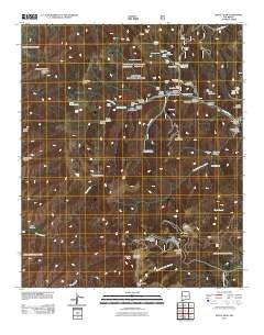 Nogal Peak New Mexico Historical topographic map, 1:24000 scale, 7.5 X 7.5 Minute, Year 2011