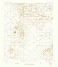 Nutt New Mexico Historical topographic map, 1:62500 scale, 15 X 15 Minute, Year 1961