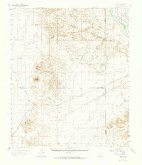 Nutt New Mexico Historical topographic map, 1:62500 scale, 15 X 15 Minute, Year 1961