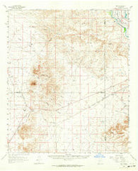 Nutt New Mexico Historical topographic map, 1:62500 scale, 15 X 15 Minute, Year 1961