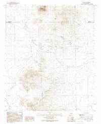 Nutt New Mexico Historical topographic map, 1:24000 scale, 7.5 X 7.5 Minute, Year 1989