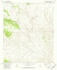 O Bar O Canyon East New Mexico Historical topographic map, 1:24000 scale, 7.5 X 7.5 Minute, Year 1981