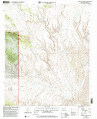 O Bar O Canyon East New Mexico Historical topographic map, 1:24000 scale, 7.5 X 7.5 Minute, Year 1999