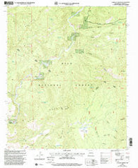 O Block Canyon New Mexico Historical topographic map, 1:24000 scale, 7.5 X 7.5 Minute, Year 1999