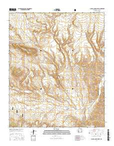 O Bar O Canyon East New Mexico Current topographic map, 1:24000 scale, 7.5 X 7.5 Minute, Year 2017