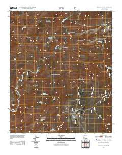 O Block Canyon New Mexico Historical topographic map, 1:24000 scale, 7.5 X 7.5 Minute, Year 2011