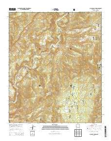 O Block Canyon New Mexico Historical topographic map, 1:24000 scale, 7.5 X 7.5 Minute, Year 2013