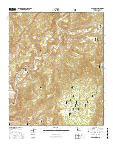 O Block Canyon New Mexico Current topographic map, 1:24000 scale, 7.5 X 7.5 Minute, Year 2017