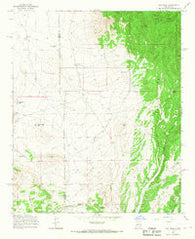 Oak Peak New Mexico Historical topographic map, 1:24000 scale, 7.5 X 7.5 Minute, Year 1965