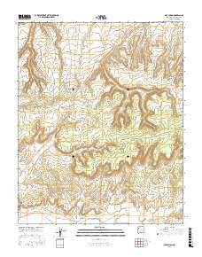 Oak Spring New Mexico Current topographic map, 1:24000 scale, 7.5 X 7.5 Minute, Year 2017