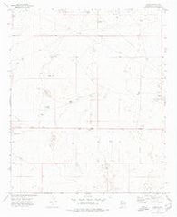Oasis New Mexico Historical topographic map, 1:24000 scale, 7.5 X 7.5 Minute, Year 1973