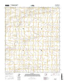 Oasis New Mexico Current topographic map, 1:24000 scale, 7.5 X 7.5 Minute, Year 2017