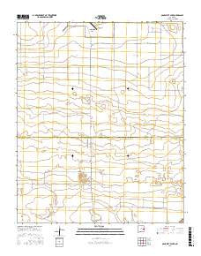 Oasis State Park New Mexico Current topographic map, 1:24000 scale, 7.5 X 7.5 Minute, Year 2017