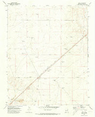 Obar New Mexico Historical topographic map, 1:24000 scale, 7.5 X 7.5 Minute, Year 1971