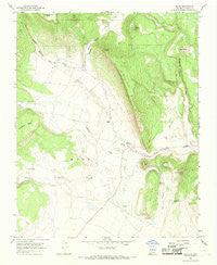Ocate New Mexico Historical topographic map, 1:24000 scale, 7.5 X 7.5 Minute, Year 1966