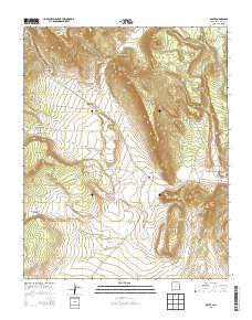 Ocate New Mexico Current topographic map, 1:24000 scale, 7.5 X 7.5 Minute, Year 2013