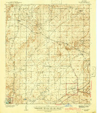Oil City New Mexico Historical topographic map, 1:62500 scale, 15 X 15 Minute, Year 1943