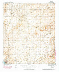 Oil City New Mexico Historical topographic map, 1:62500 scale, 15 X 15 Minute, Year 1943