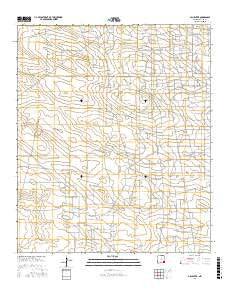 Oil Center New Mexico Current topographic map, 1:24000 scale, 7.5 X 7.5 Minute, Year 2017