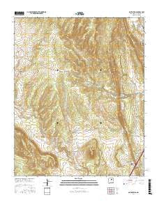 Ojitos Frios New Mexico Current topographic map, 1:24000 scale, 7.5 X 7.5 Minute, Year 2017