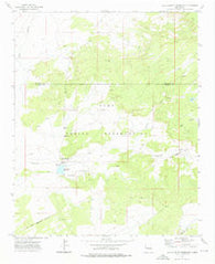 Ojo Caliente Reservoir New Mexico Historical topographic map, 1:24000 scale, 7.5 X 7.5 Minute, Year 1972