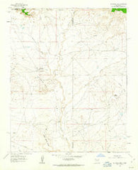 Ojo Encino Mesa New Mexico Historical topographic map, 1:24000 scale, 7.5 X 7.5 Minute, Year 1961