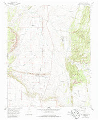 Ojo Hedionda New Mexico Historical topographic map, 1:24000 scale, 7.5 X 7.5 Minute, Year 1966