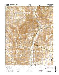Ojo Caliente New Mexico Current topographic map, 1:24000 scale, 7.5 X 7.5 Minute, Year 2017