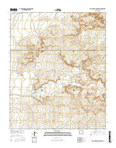 Ojo Caliente Reservoir New Mexico Current topographic map, 1:24000 scale, 7.5 X 7.5 Minute, Year 2017