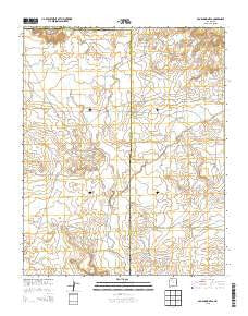 Ojo Encino Mesa New Mexico Current topographic map, 1:24000 scale, 7.5 X 7.5 Minute, Year 2013
