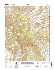 Old Pine Spring New Mexico Current topographic map, 1:24000 scale, 7.5 X 7.5 Minute, Year 2017