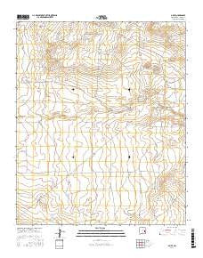Olive New Mexico Current topographic map, 1:24000 scale, 7.5 X 7.5 Minute, Year 2017