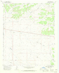 Omega New Mexico Historical topographic map, 1:24000 scale, 7.5 X 7.5 Minute, Year 1967
