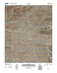 Omega New Mexico Historical topographic map, 1:24000 scale, 7.5 X 7.5 Minute, Year 2010