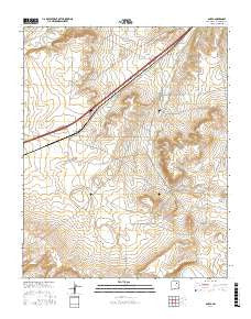 Onava New Mexico Current topographic map, 1:24000 scale, 7.5 X 7.5 Minute, Year 2017