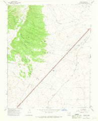 Optimo New Mexico Historical topographic map, 1:24000 scale, 7.5 X 7.5 Minute, Year 1966