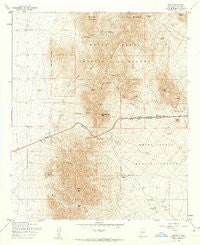Organ New Mexico Historical topographic map, 1:24000 scale, 7.5 X 7.5 Minute, Year 1955