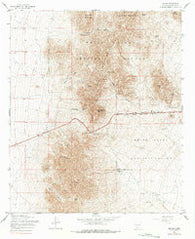 Organ New Mexico Historical topographic map, 1:24000 scale, 7.5 X 7.5 Minute, Year 1955