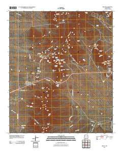 Organ New Mexico Historical topographic map, 1:24000 scale, 7.5 X 7.5 Minute, Year 2010