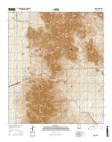 Organ New Mexico Current topographic map, 1:24000 scale, 7.5 X 7.5 Minute, Year 2017
